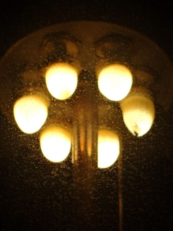 Restored gas street lamp in Pragues Old Town