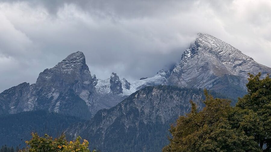 Snow-capped Bavarian Alps