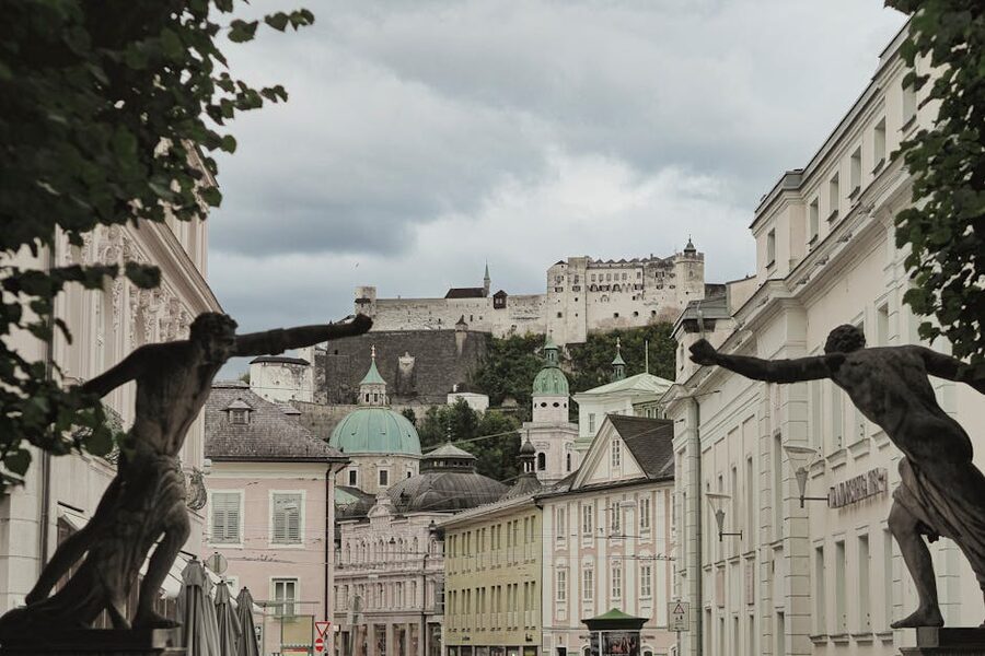 Salzburg with Hohensalzburg Fortress in the background