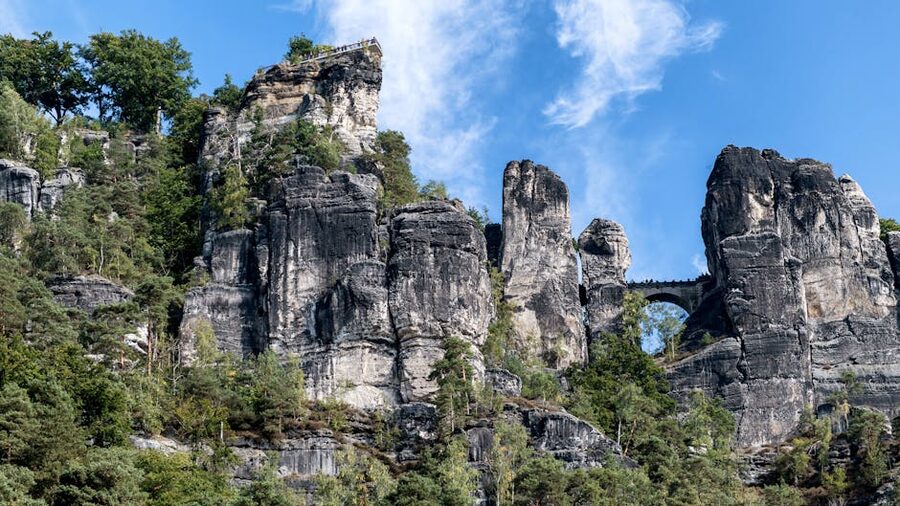 Elbe Sandstone Mountains from a viewpoint