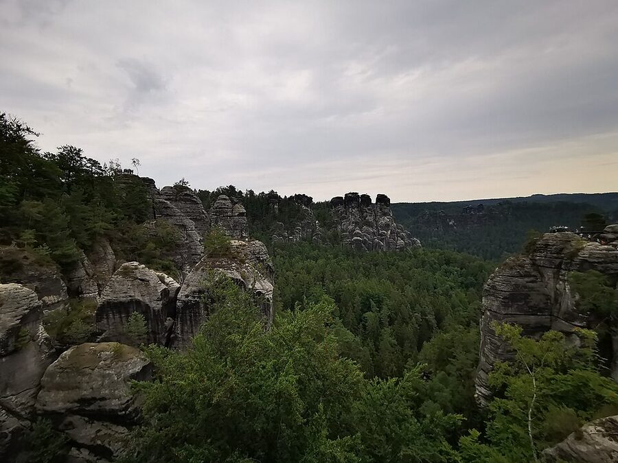 Saxon Switzerland sandstone pillars