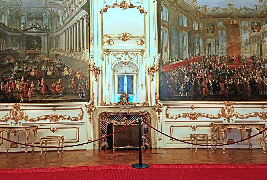 Carousel Room paintings inside Schonbrunn Palace