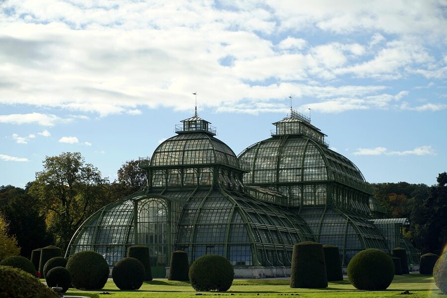 Schonbrunn Palace Park glasshouse and greenhouse