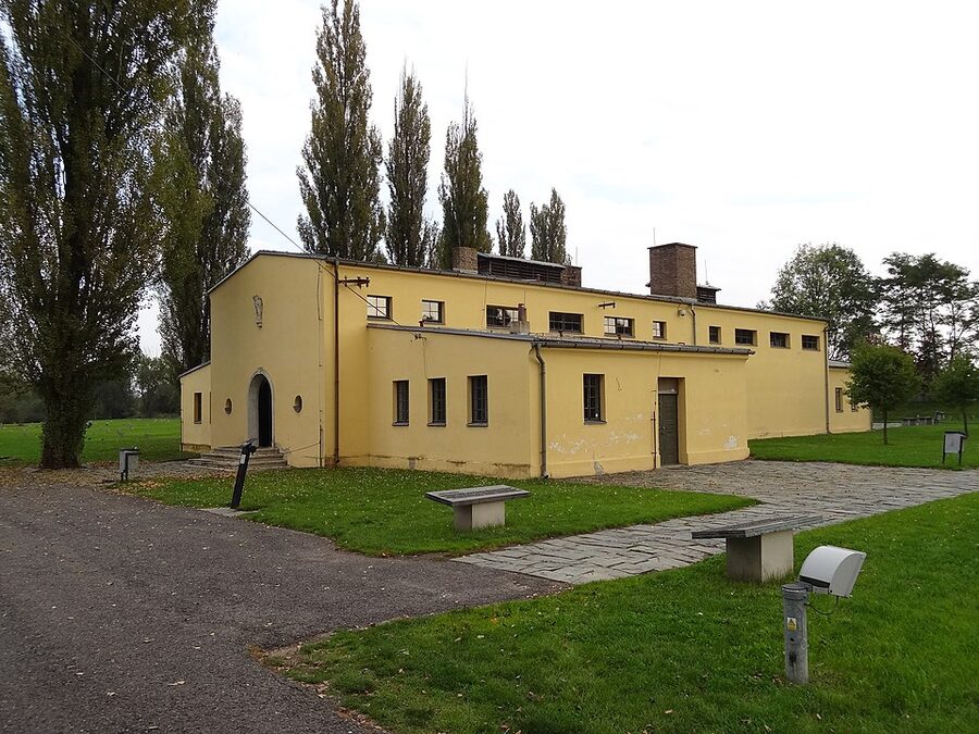 The crematorium and Jewish cemetery at Terezin