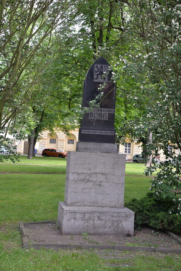 WWII memorial on the Ohre river bank near Terezin