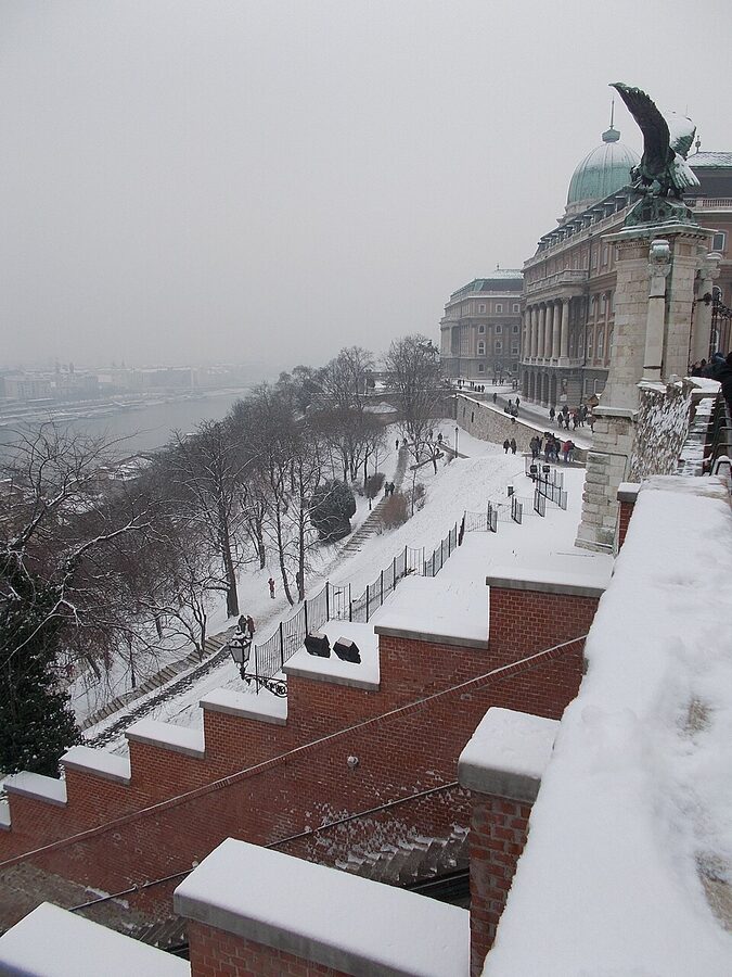 Turul mythical bird statue at Buda Castle