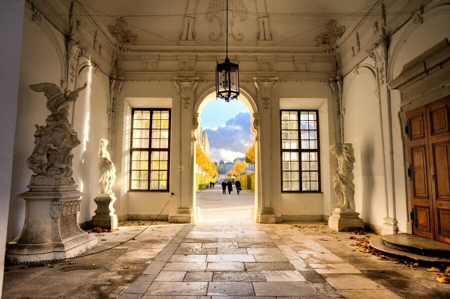 Belvedere baroque entry detail Vienna