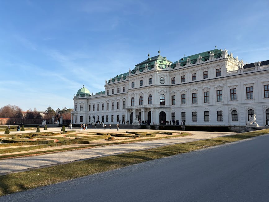 Belvedere Palace baroque side view Vienna