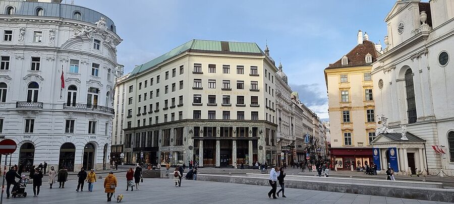 Michaelerplatz Hofburg main entrance Vienna