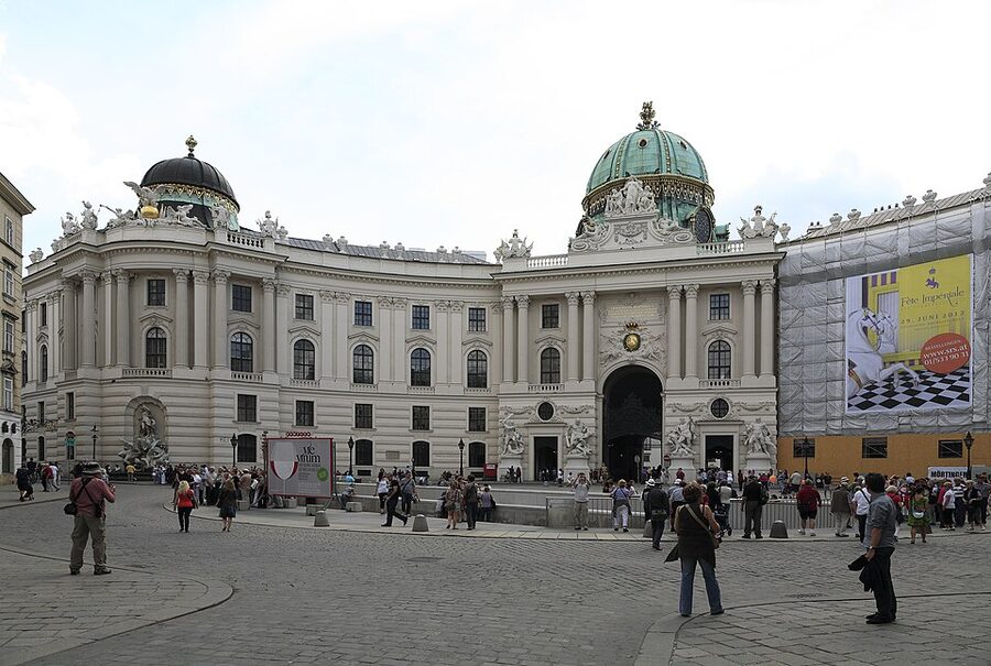 Michaelertrakt Hofburg archway Vienna