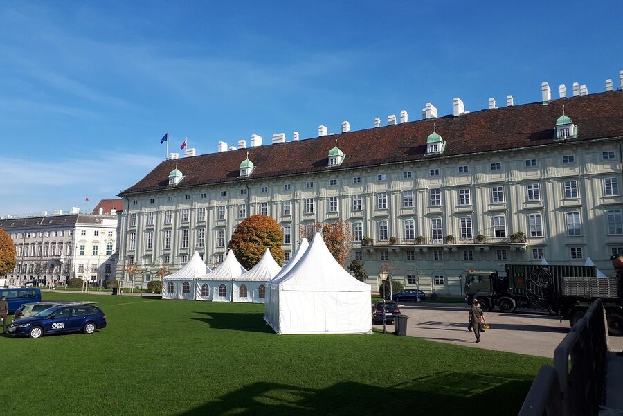 Hofburg monument and sightseeing Vienna