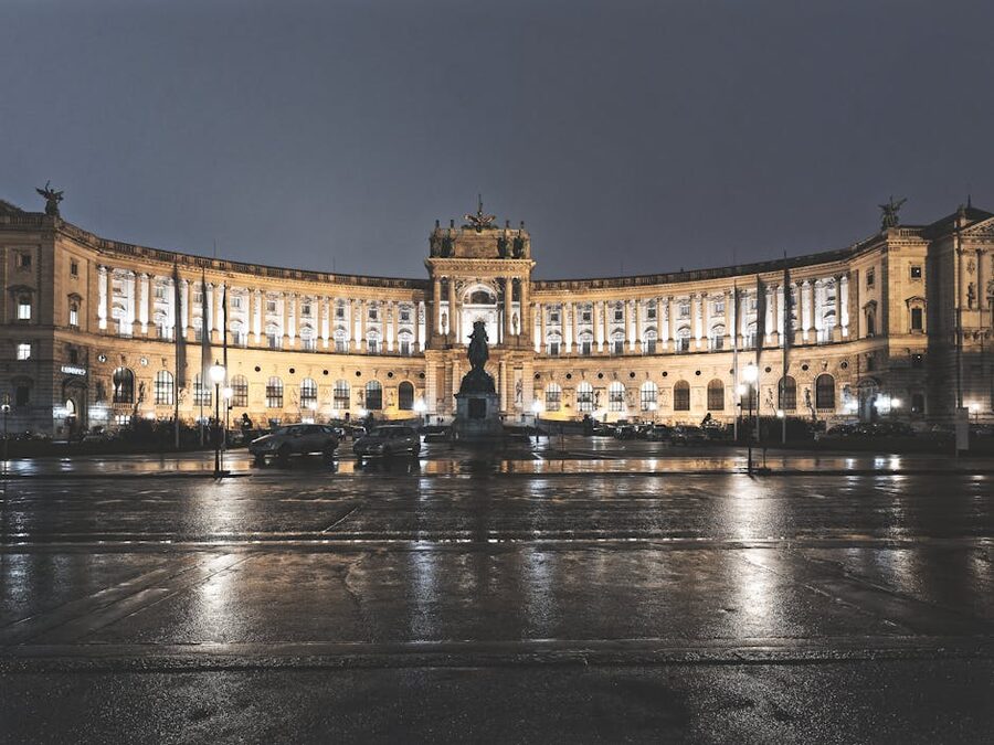 Hofburg night view Vienna
