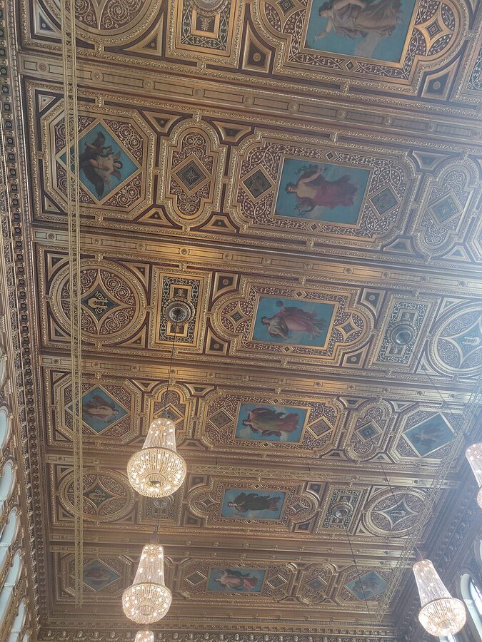 Great Hall of the Musikverein Vienna ornate ceiling and balcony