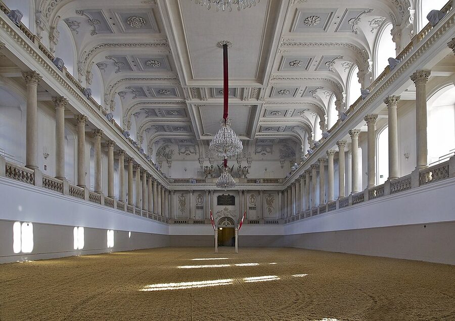 Detail of the Winter Riding School arena Vienna