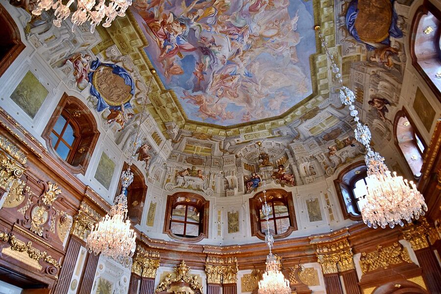 Marble Hall Marmorsaal in Upper Belvedere Vienna