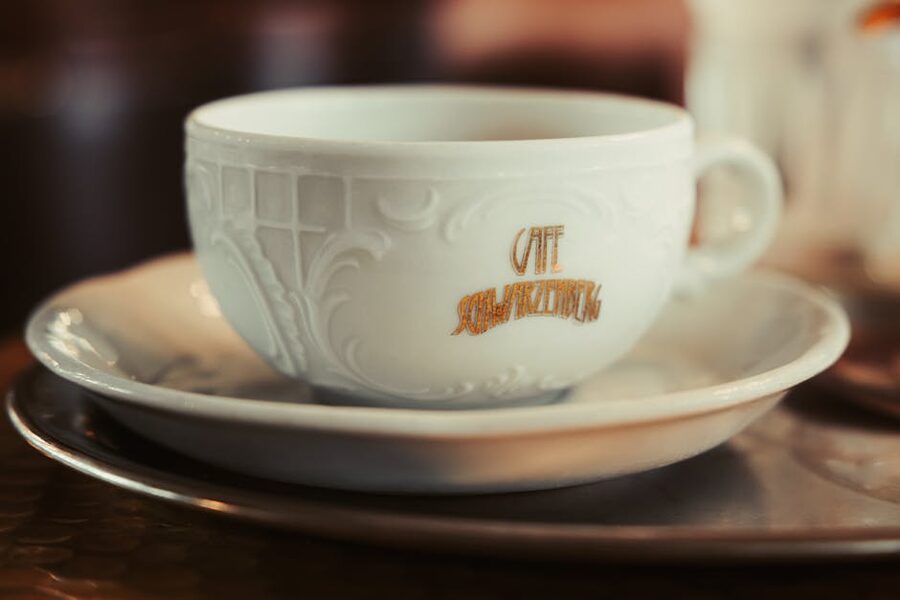 Coffee cup at a Vienna coffee house