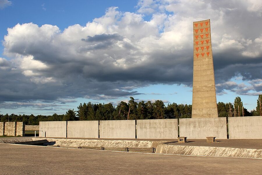 Sachsenhausen Mahnmal central monument and execution trench