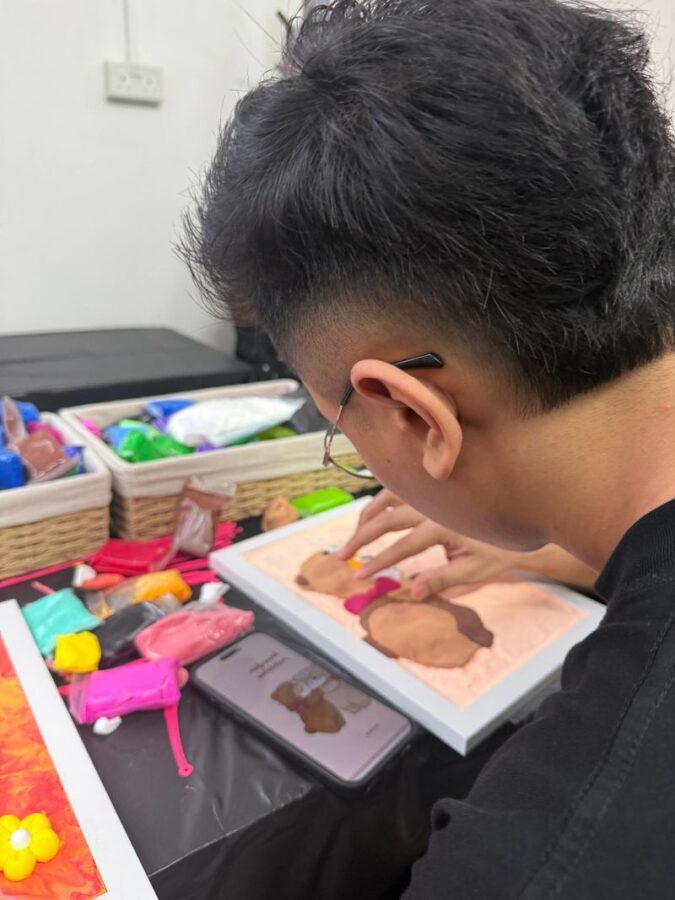 3D Air Clay Workshop in Singapore by Painting Manic - Two hours at Painting Manic
