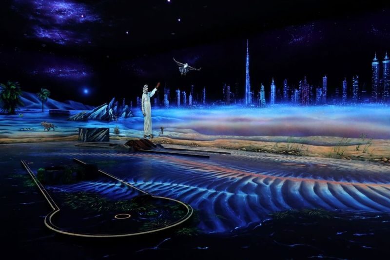 3D Blacklight Minigolf Ticket in Dubai - Getting a full hour out of your ticket