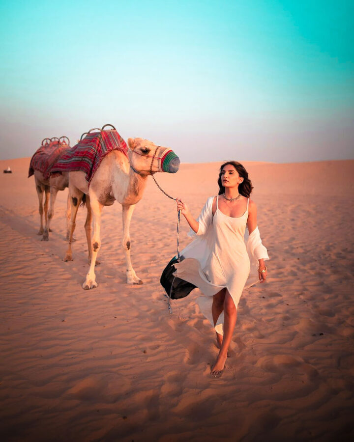 Abu Dhabi Desert Half-Day Camel Trek Adventure - Meeting the camels and getting settled