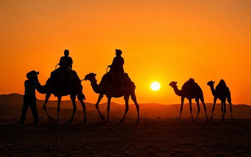 Agafay Desert Dinner, Camel Ride, Traditional Music & Fire Show - A cooperative stop and tea above the rocky desert