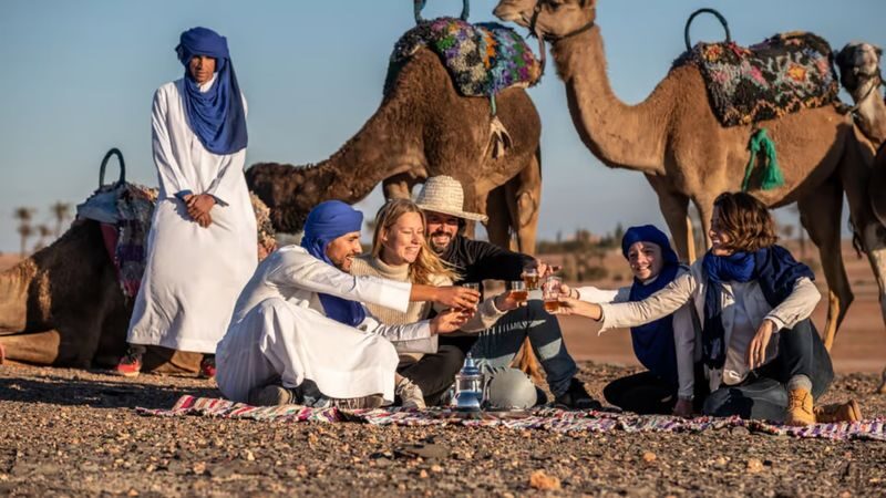 Agafay Desert Sunset Camel Ride & Dinner Experience - Pickup from Marrakech and the ride out