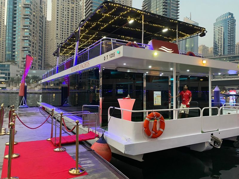 Ain Dubai Houseboat Experience in Dubai - The view changes as you pass Marina and JBR