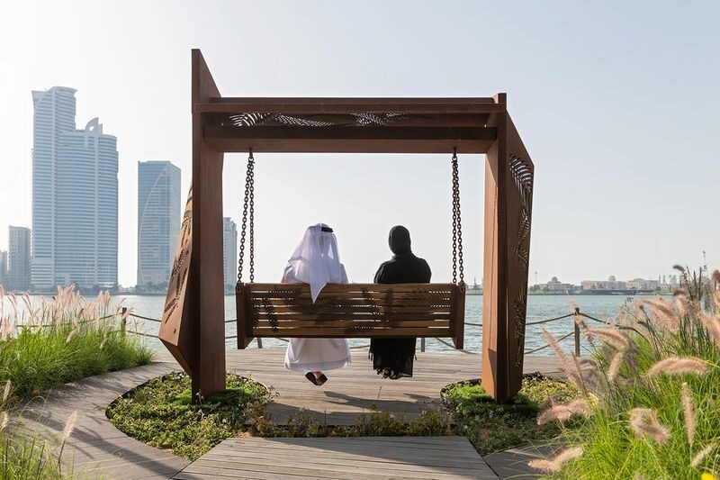 Al Noor Island Ticket in Sharjah - Walking among trees, sculptures, and quiet corners