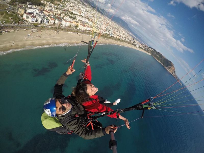 Alanya Tandem Paragliding from 700m with Meeting or Pick-Up - From the Alanya office to the launch point