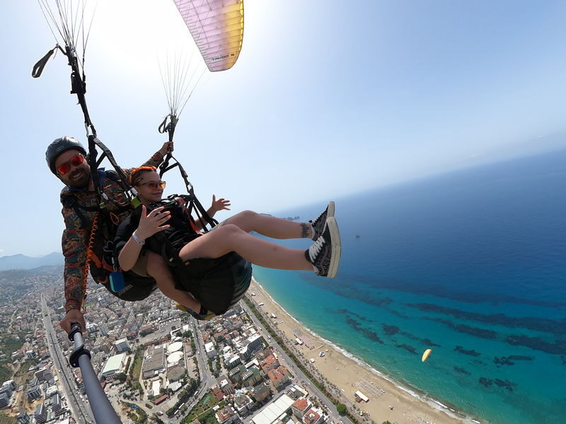 Alanya: Tandem Paragliding with Hotel Pickup Option - What the flight over Cleopatra Bay feels like