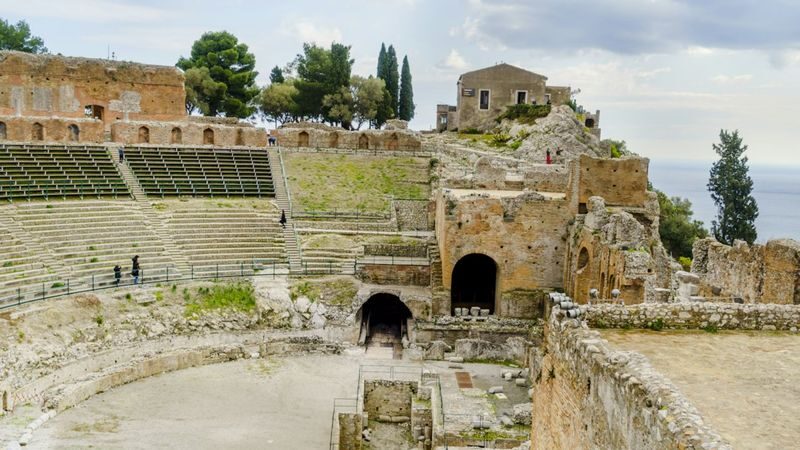 Ancient Theater of Taormina ticket with audio guide - Take time to turn from the ruins to the view