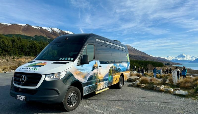 Aoraki Mount Cook & Hooker Valley Full-Day Small Group Tour - Lake Pukaki and the first view of Aoraki