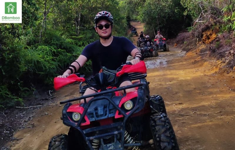 ATV Long Track Adventure Up To 10KM by DBamboo Kamp Bintan Island - Learning the ATV before setting off