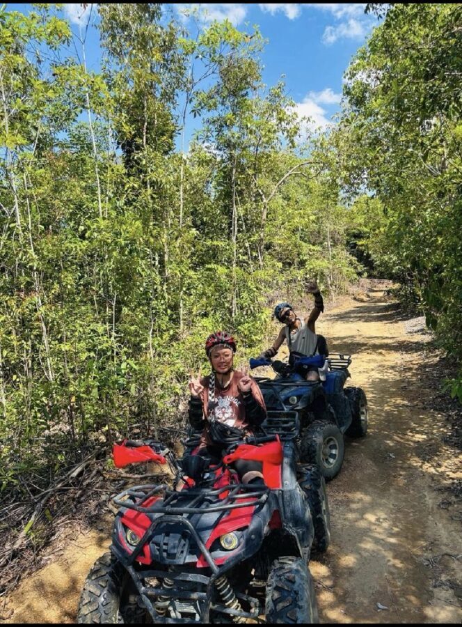 Atv Ride Exprience in Bintan Island - Village roads first, then the muddy trail