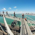 Auckland Harbour Bridge Climb by AJ Hackett - At the top: Waitematā Harbour and the city