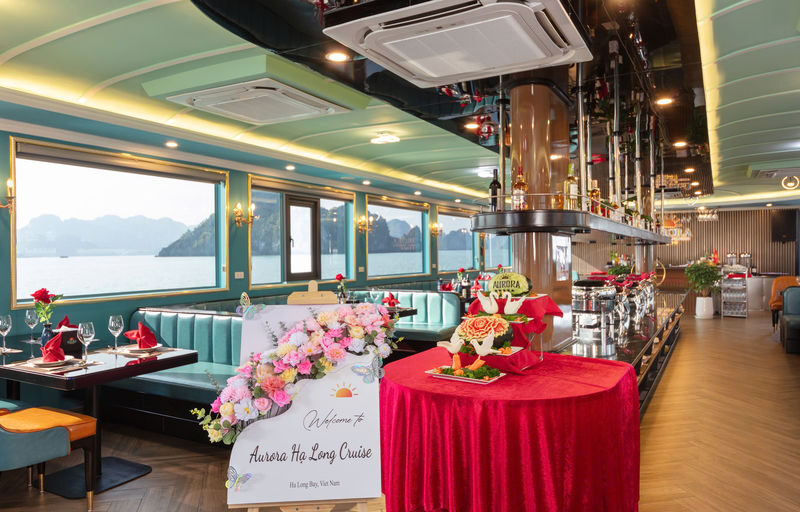 Aurora Day Cruise: Ha Long Bay with Sung Sot & Ti Top - Lunch with a view, then a cave with scale