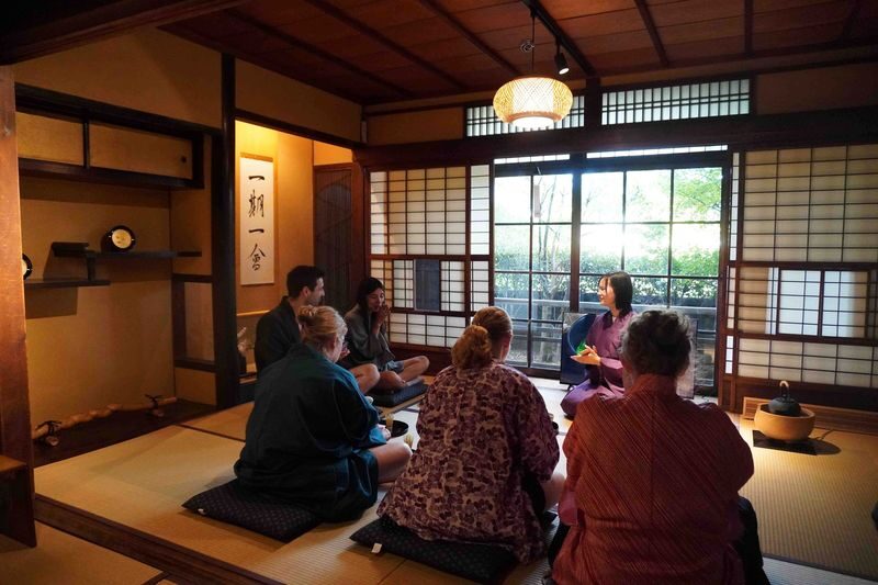 Authentic Tea Ceremony, Calligraphy in Kyoto with River View - Choosing tea, calligraphy, or both