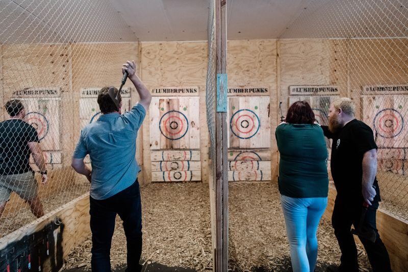 Axe Throwing Experience in Brisbane - Small tomahawks first, larger camp axes next