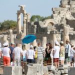 Aydin: Ephesus & House of Virgin Mary Full-Day Guided Tour - Walking through Ephesus