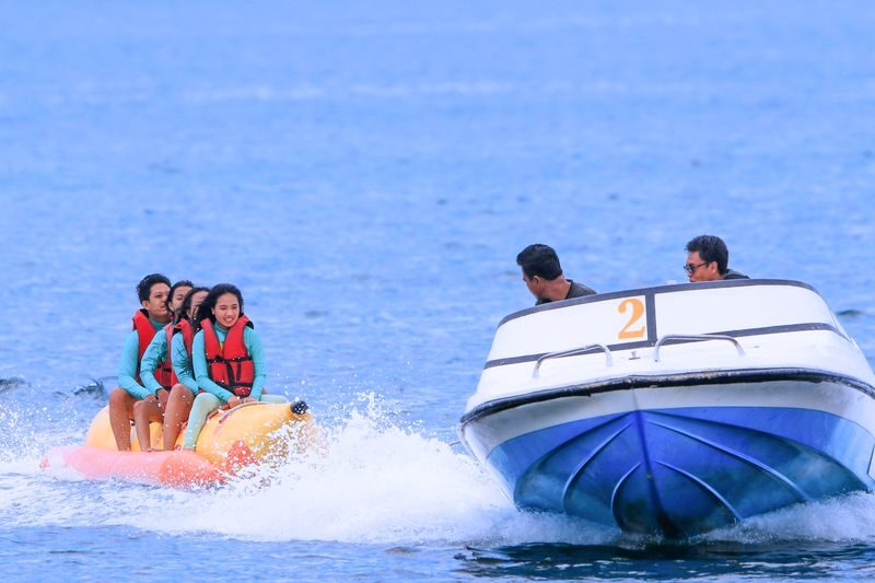 Bali Banana Boat Water Sport Packages - What the South Kuta watersports setup is like