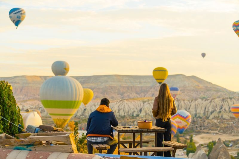 Balloon Watching Tour at Sunrise in Cappadocia with Audioguide - Love Valley at first light