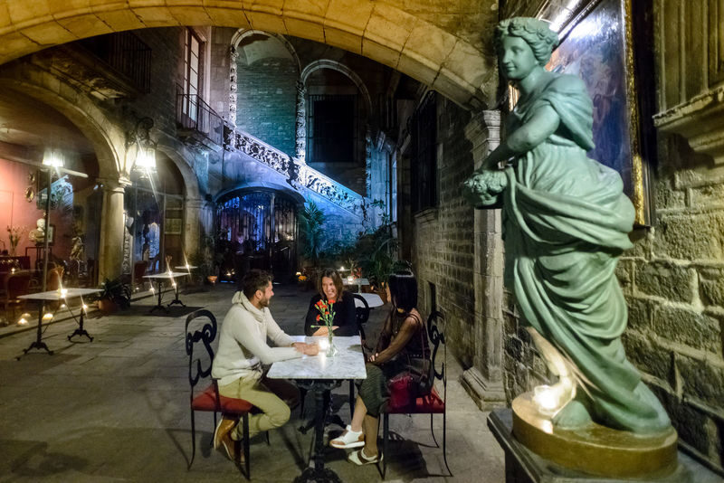 Barcelona Gothic Quarter Tour with Tapas, Wine and Flamenco Show - Flamenco at 17th-century Palau Dalmases