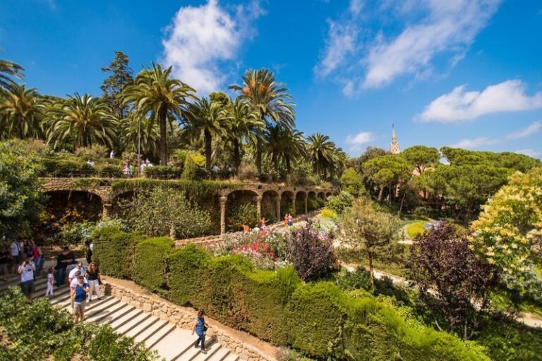Barcelona: Park Güell Admission Ticket - Look up inside the Hypostyle Hall