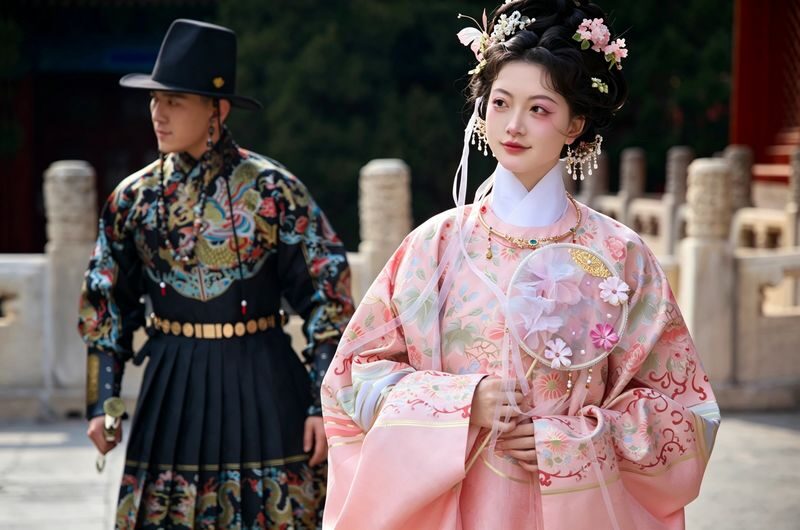 Beijing Hanfu / Song Dynasty style / Warring States robe / Qing Dynasty Han woman costume rental and photography experience (Chinese and English in-store staff service provided, barrier-free communication) - Makeup, hair and the finishing touches