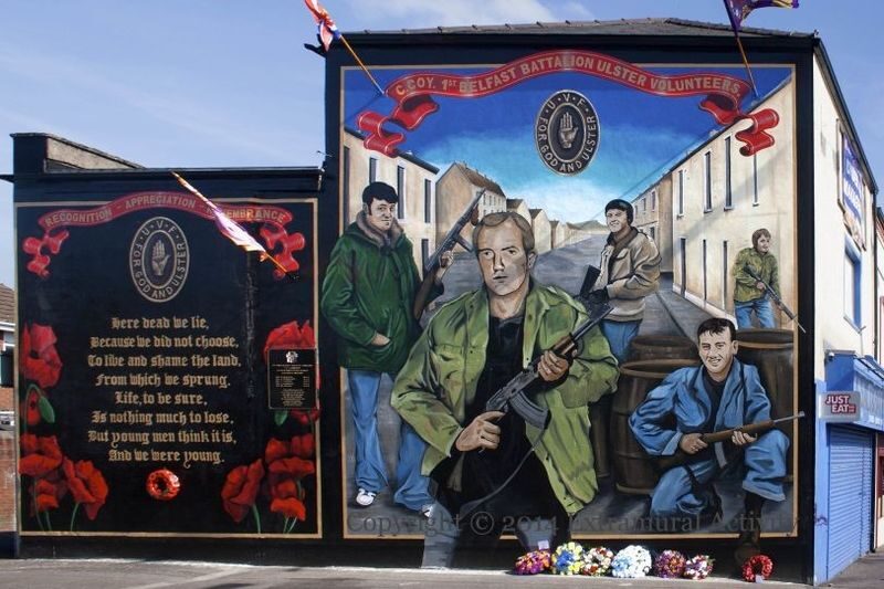 Belfast Political Taxi Tour - From Great Victoria Street into Belfast’s divided neighborhoods