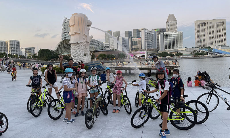 Bicycle Rental at Marina Bay - Choosing a route around Marina Bay