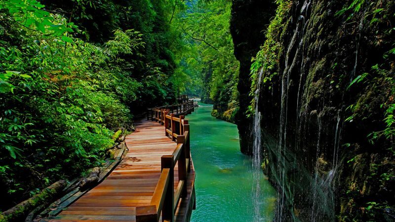 Black Mountain Valley Ticket - Following the plank path between the valleys