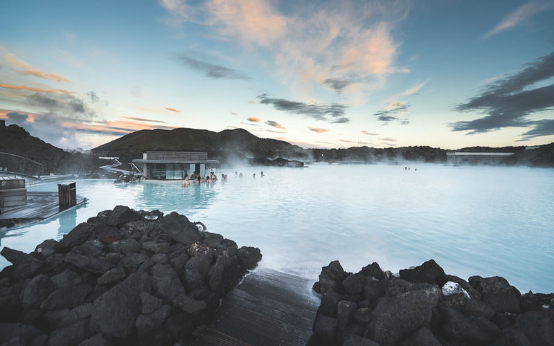 Blue Lagoon Ticket - From changing room to warm water