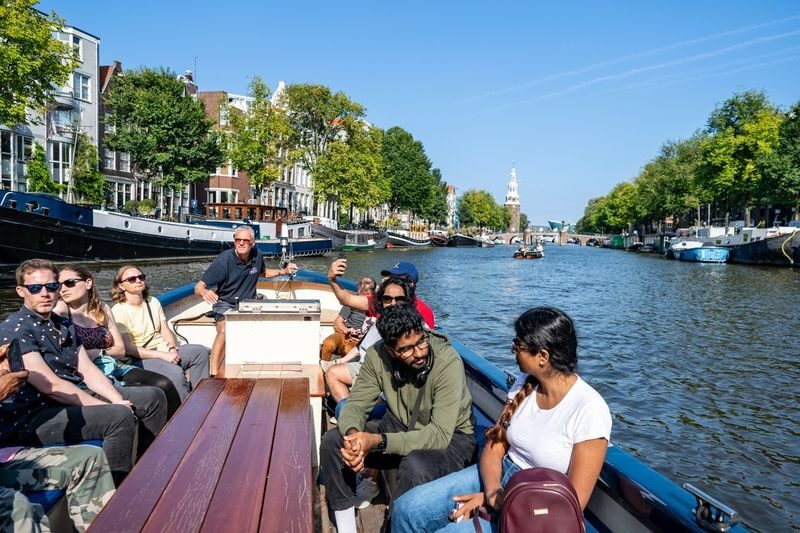 Blue Sky Open Boat Tour in Amsterdam - What the 75-minute route is like