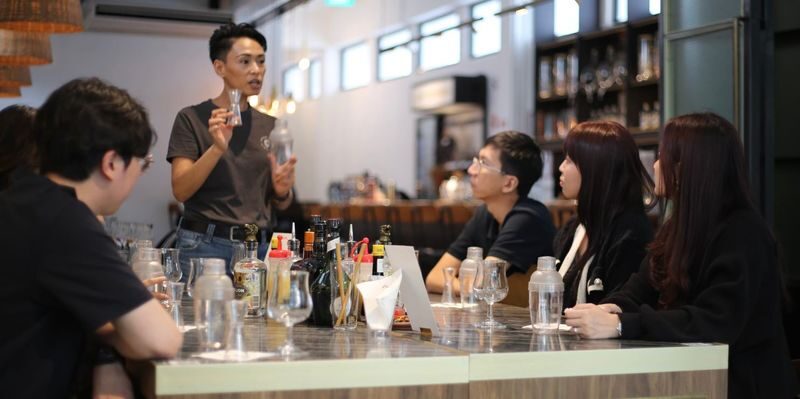 Brass Lion Gin Distillery Tour and Singapore Sling Masterclass - Three gins, tasted neat